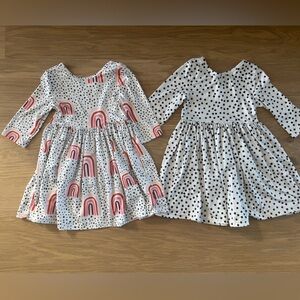 Polka Dot and Rainbow Kids Dresses